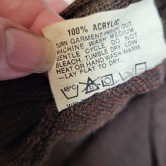 Arnold Palmer Rich Chocolate Brown Knit Cardigan Sweater - Size XL - Picture 4 of 6